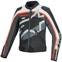 Alpinestars Stella Idles Textile Jacket - Off-White / Flame Red / Black