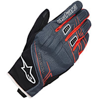 Alpinestars Moblast Waterproof Leather Gloves - Black / Anthracite / Orange