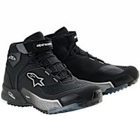 Alpinestars Stella CR-X Drystar Riding Shoes - Black / Dark Grey / White