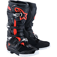 Alpinestars Tech 7 Enduro Drystar Boots - Black / Fluo Red / White