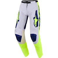 Alpinestars Racer Air Riway Pants - Light Grey / Fluo Yellow / Blue