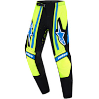 Alpinestars Youth Supertech Nomur Pants - Dark Navy / Fluo Yellow / Ucla Blue