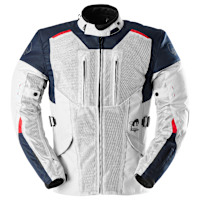Furygan Brooks Vented+ Textile Jacket - Blue / Pearl / Red