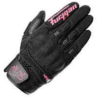 Furygan Ladies Jet D3O&reg; Evo Textile Gloves - Black / Pink