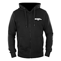 Furygan Corpo Zip Hoodie - Black / White