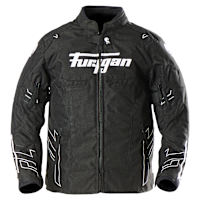 Furygan Neon Kid Textile Jacket - Black / White / Anthracite