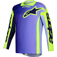 Alpinestars Racer Portl Jersey - Purple / Fluo Yellow