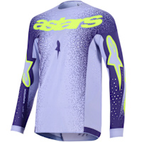 Alpinestars Supertech Scenz Jersey - Purple / Fluo Yellow