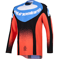 Alpinestars Techstar Knif Jersey - Orange / Black / Ucla Blue
