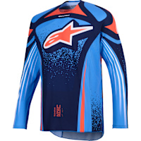 Alpinestars Techstar Nomur Jersey - Dark Navy / Orange / Ucla Blue