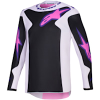Alpinestars Fluid Grid Jersey - Black / Light Grey / Purple