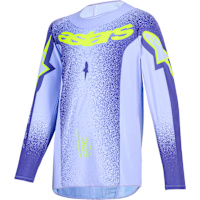 Alpinestars Youth Supertech Scenz Jersey - Purple / Fluo Yellow