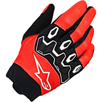 Alpinestars Youth Full Bore v2 Textile Gloves - Bright Red / Black