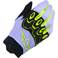 Alpinestars Youth Full Bore v2 Textile Gloves - Purple / Fluo Yellow