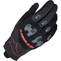 Alpinestars Pro-Dura Textile Gloves - Black / Bright Red