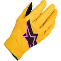 Alpinestars Supertech MX Textile Gloves - Gold / Black / Fluo Pink