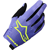 Alpinestars Radar Textile Gloves - Purple / Fluo Yellow