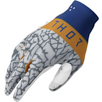 Thor Sportmode Textile Gloves - Bravo Navy / White / Copper / Grey