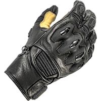 Halvarssons Flon Leather Gloves - Black / Tan
