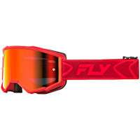 Fly Racing Pro Zone Goggles - Red / Crimson / Red Mirror Smoke Lens