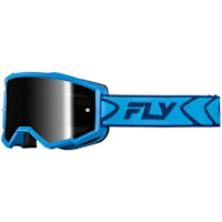 Fly Racing Pro Zone Goggles - Blue / Navy / Black Mirror Smoke Lens
