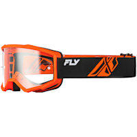 Fly Racing Focus Goggles - Black / Orange / Clear Lens