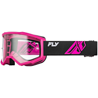 Fly Racing Focus Goggles - Black / Pink / Clear Lens