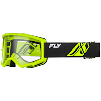 Fly Racing Focus Goggles - Black / Hi-Vis / Clear Lens