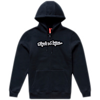 Troy Lee Designs Front Zip Hoodie - Signature Black