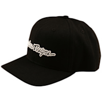Troy Lee Designs Curved Snapback Cap - Signature Black