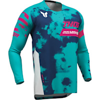 Thor Launchmode Jersey - Bleach White / Aqua