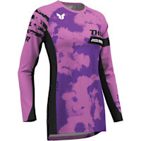 Thor Ladies Launchmode Jersey - Bleach Black / Orchid