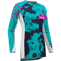 Thor Ladies Launchmode Jersey - Bleach White / Aqua