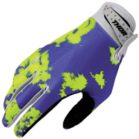 Thor Launchmode Textile Gloves - Bleach Grey / Acid