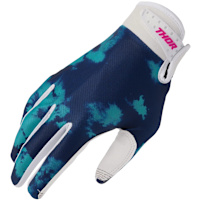 Thor Launchmode Textile Gloves - Bleach White / Aqua
