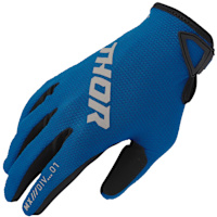 Thor Youth Ridemode Textile Gloves - Static Blue