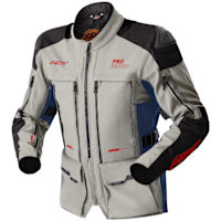 RST Pro Series Adventure D3O Textile Jacket - Silver / Navy