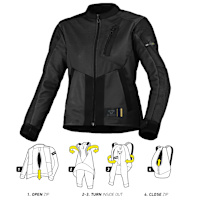 Macna Ladies Torida Textile Jacket - Black 