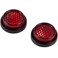 Riderr Self Adhesive 20mm Reflectors Pair - Red