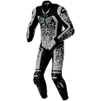 RST Pro Series D3O Airbag CE One Piece Leather Suit - Black / Silver