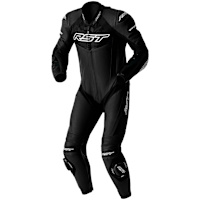 RST Tractech Evo D3O One Piece Leather Suit - Black / White