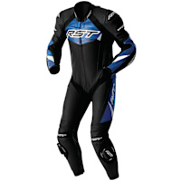 RST Tractech Evo D3O One Piece Leather Suit - Black / Blue 