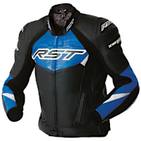 RST Tractech Evo D3O Leather Jacket - Black / Blue