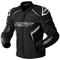 RST S1 D3O Textile Jacket - Black / Black / White