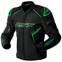 RST S1 D3O Textile Jacket - Black / Grey / Flo Green
