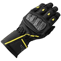 RST S1 Summer Leather Gloves - Black / Fluo Yellow