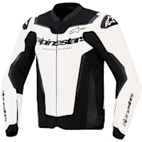 Alpinestars GP Force V2 Leather Jacket - White / Black