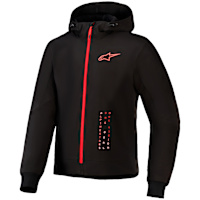 Alpinestars Radium Tech Hoodie - Black / Bright Red