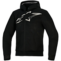 Alpinestars Chrome Super Airflow Hoodie - Black / Dark Grey / White