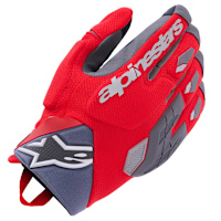Alpinestars Durack Gloves - Bright Red / Walnut